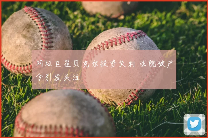 网坛巨星贝克尔投资失利 法院破产令引发关注